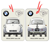 BMW Isetta 300 (4 wheel) 1957-62 Air Freshener